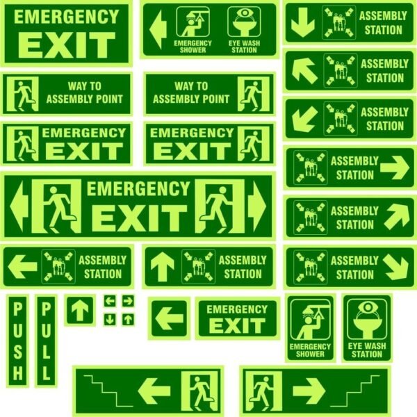 PHOTOLUMINESCENT SAFETY SIGNS